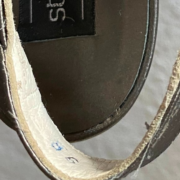 Stuart Weitzman Open Toe Slingback Silver Pumps 9 - Picture 7 of 11
